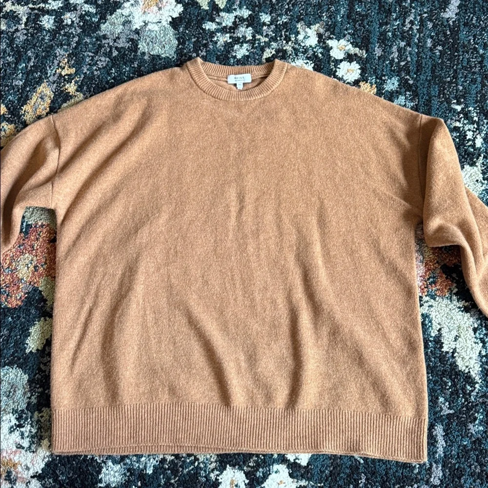 REISS Merino Wool Crewneck Sweater